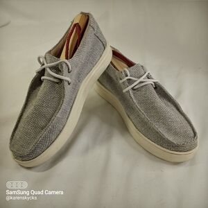 𝅺mks Sz 36/7 Gray Canvas Loafers